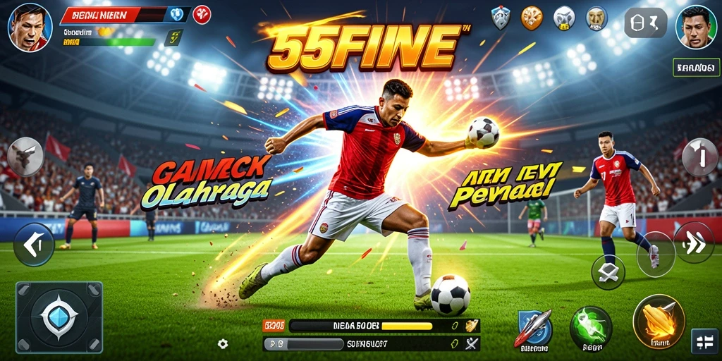 Tampilan gameplay seru dalam 55FIVE yang menggugah adrenalin.