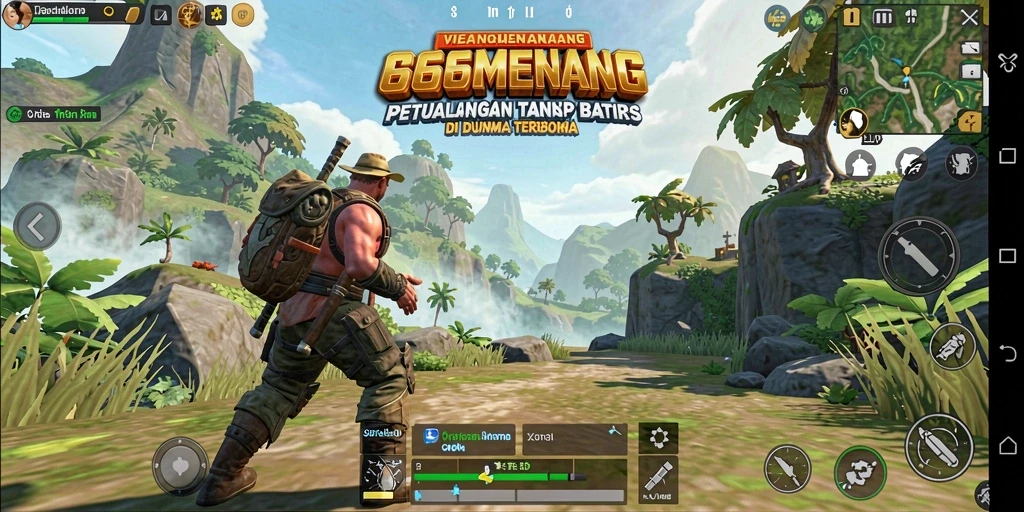 Tangkapan layar gameplay Open World 666MENANG yang mendebarkan.