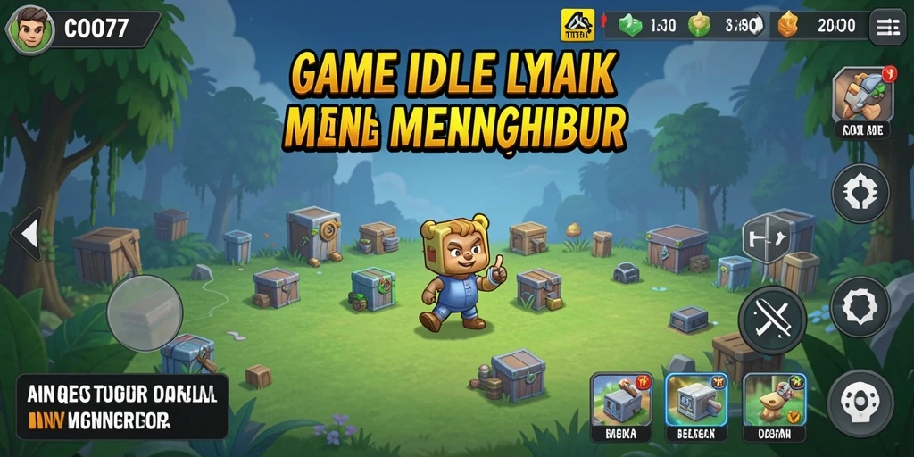 Tampilan menarik dari gameplay Idle dalam COO77.
