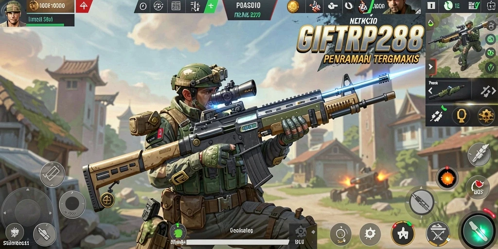 Tampilan gameplay strategis yang mendebarkan di GIFTRP288.