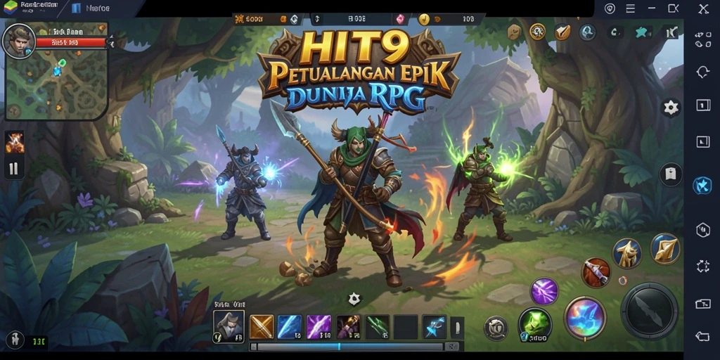 Tampilan gameplay <strong>HIT9</strong> yang menampilkan aksi pertarungan seru dan eksplorasi dunia.