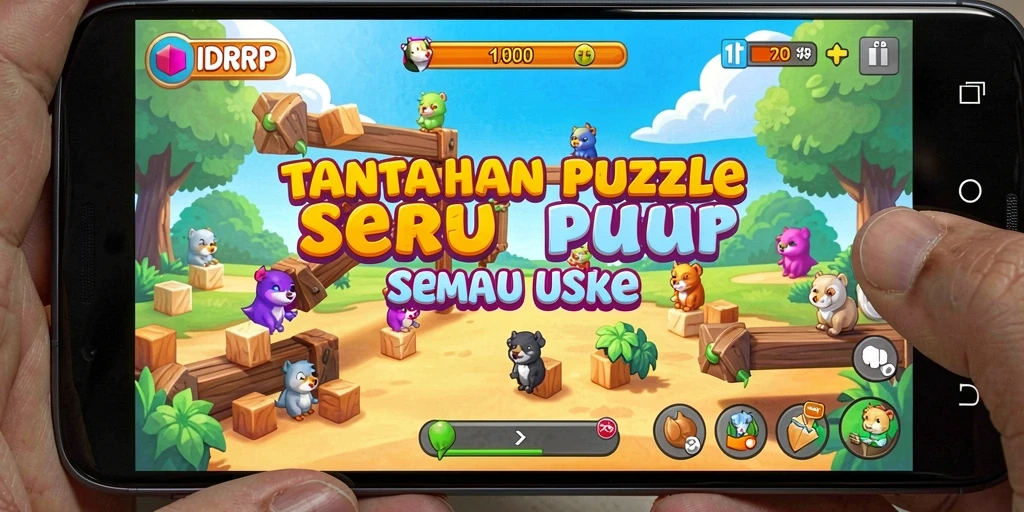 Tampilan gameplay menantang dari IDRRP dengan puzzle seru.