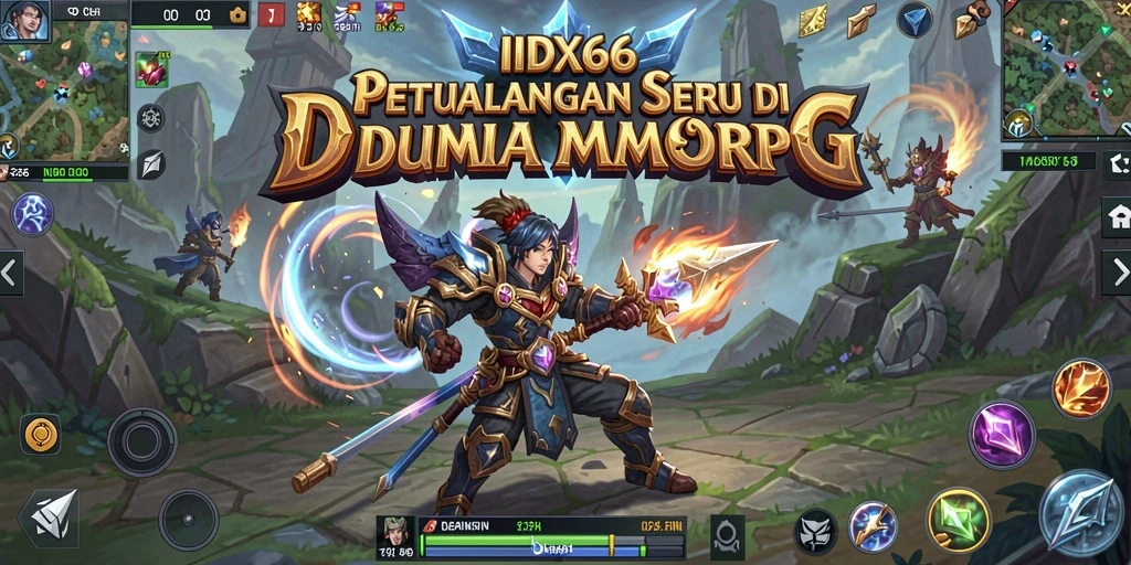 Screenshot dari gameplay IDX66 yang menampilkan petualangan MMORPG yang seru.