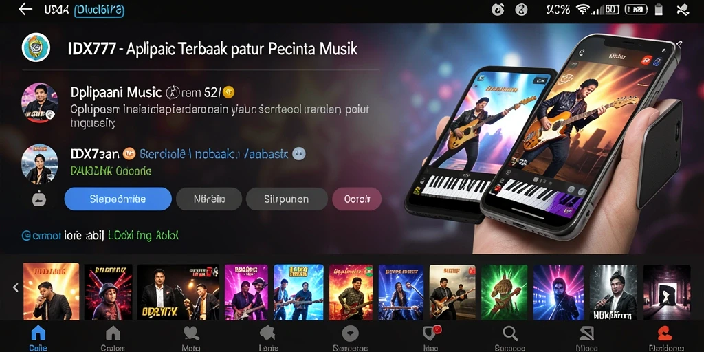 Tampilan gameplay <strong>IDX777</strong> menampilkan pengalaman musik yang interaktif dan seru.