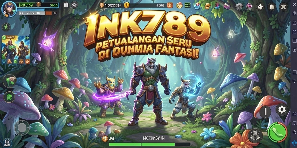 Tangkapan layar gameplay <strong>INK789</strong> yang menunjukkan aksi petualangan mendebarkan di dunia fantasi.