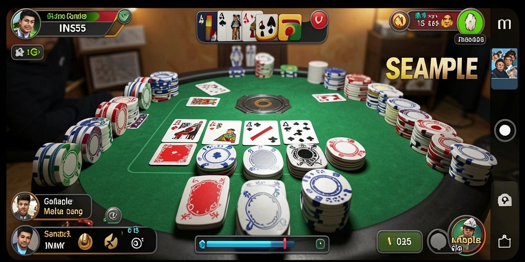 Tampilan gameplay Gaple yang menarik dan interaktif.