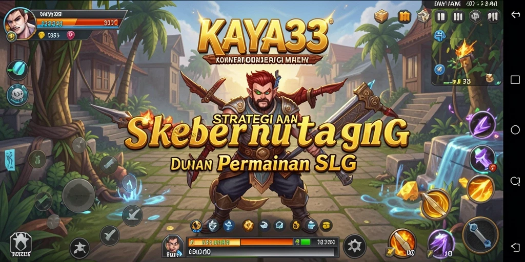 Screenshot gameplay KAYA33 menampilkan strategi pembangunan kota.