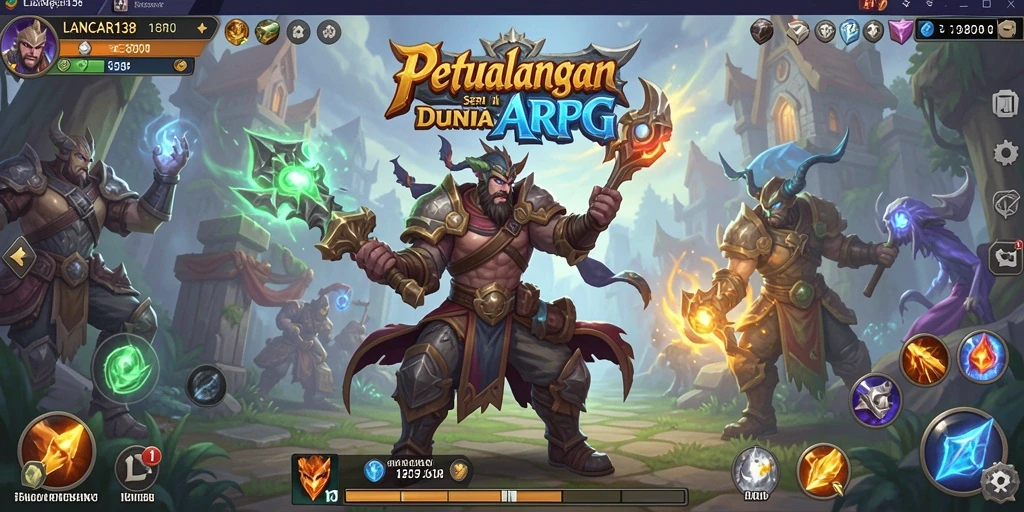 Tampilan gameplay menarik dari petualangan di dunia ARPG LANCAR138.