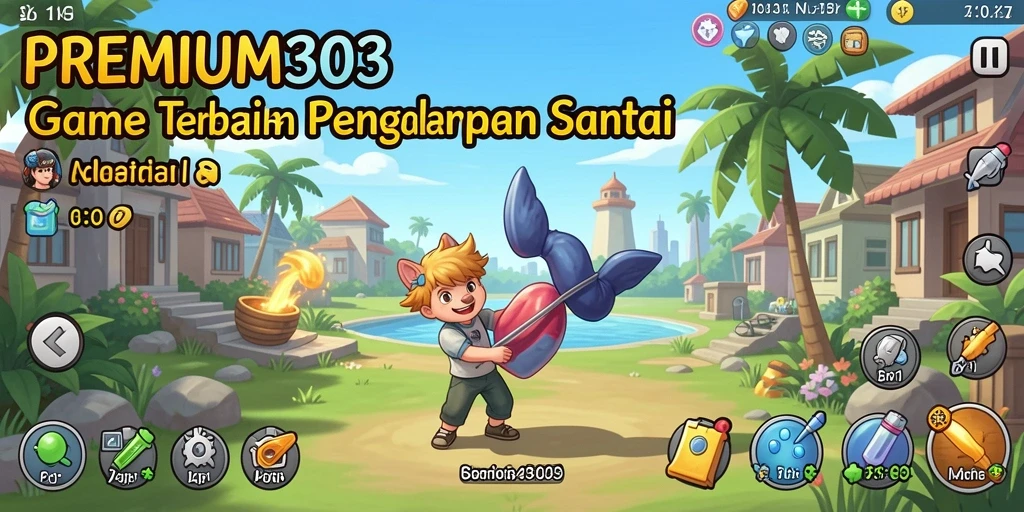 Tampilan gameplay PREMIUM303 menampilkan pertumbuhan karakter dalam game Idle.