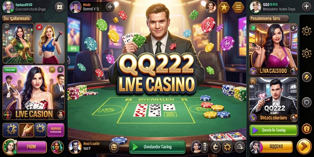 Gameplay Live Casino yang mengesankan dengan dealer profesional.