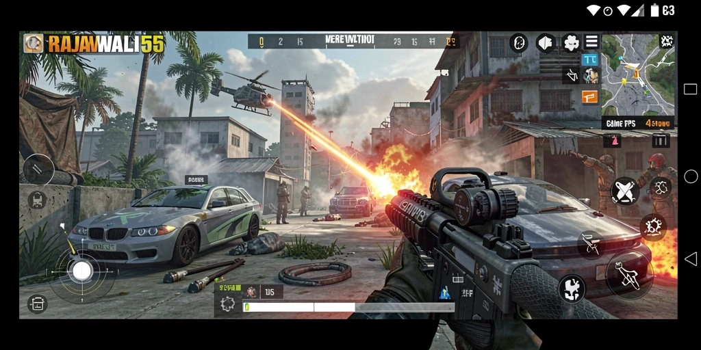 Gameplay seru RAJAWALI55 yang penuh aksi dan strategi.