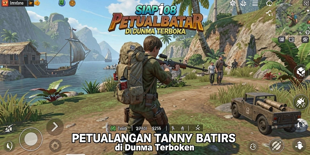 Tampilan gameplay SIAP108 dengan petualangan di dunia terbuka yang luas.